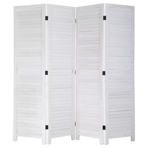 BestMassage 3/4/6 Panel Folding Wood Room Divider 5.75 Ft Tall Privacy Wall Divider, White