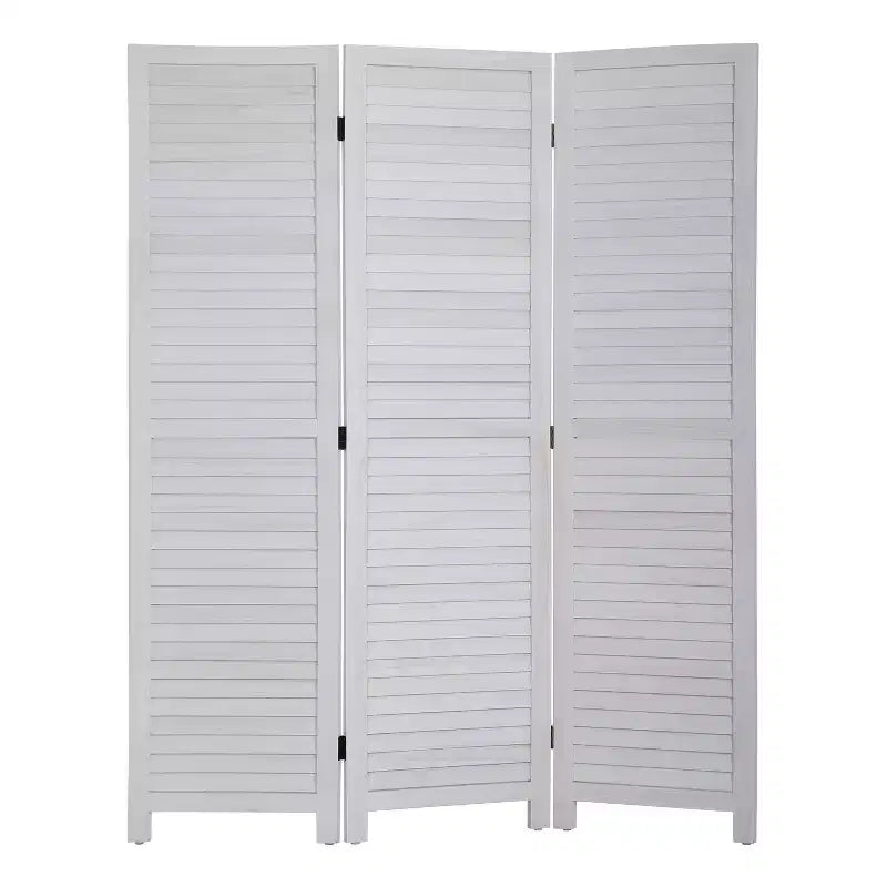 Paravent pliant en bois à 3/4/6 panneaux de 1,75 m de haut, séparateur de pièce d'intimité, Blanc