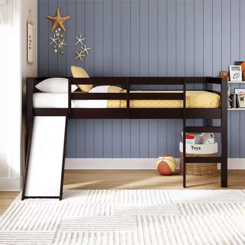 Lit mezzanine junior avec toboggan Milton Kids