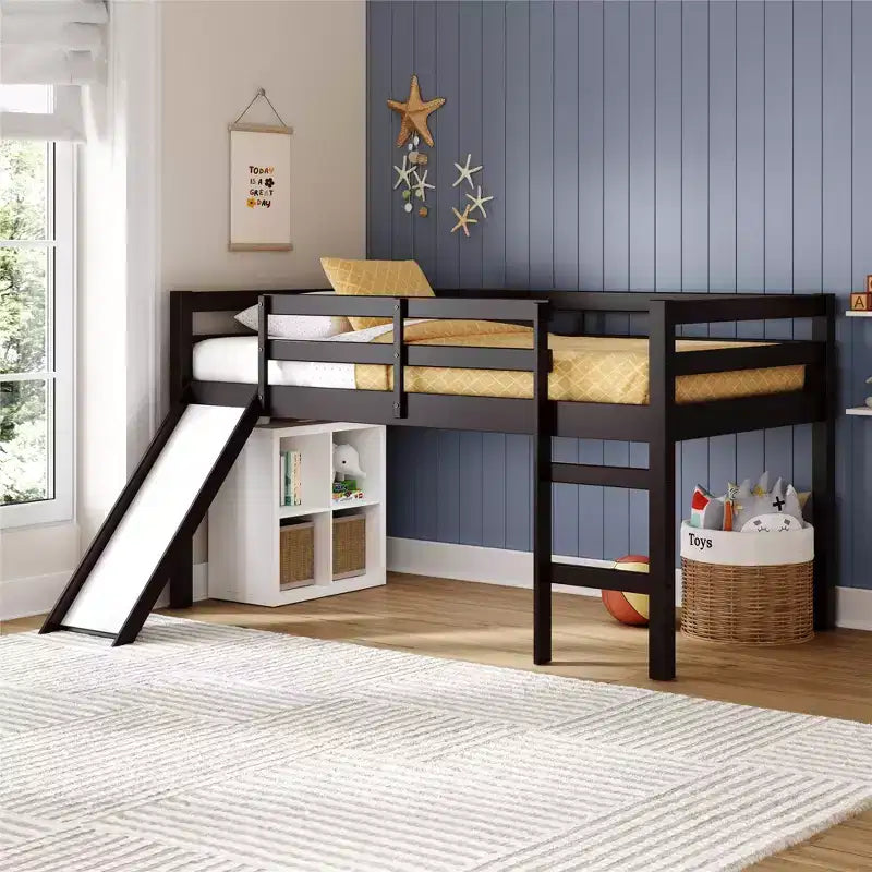 Lit mezzanine junior avec toboggan Milton Kids