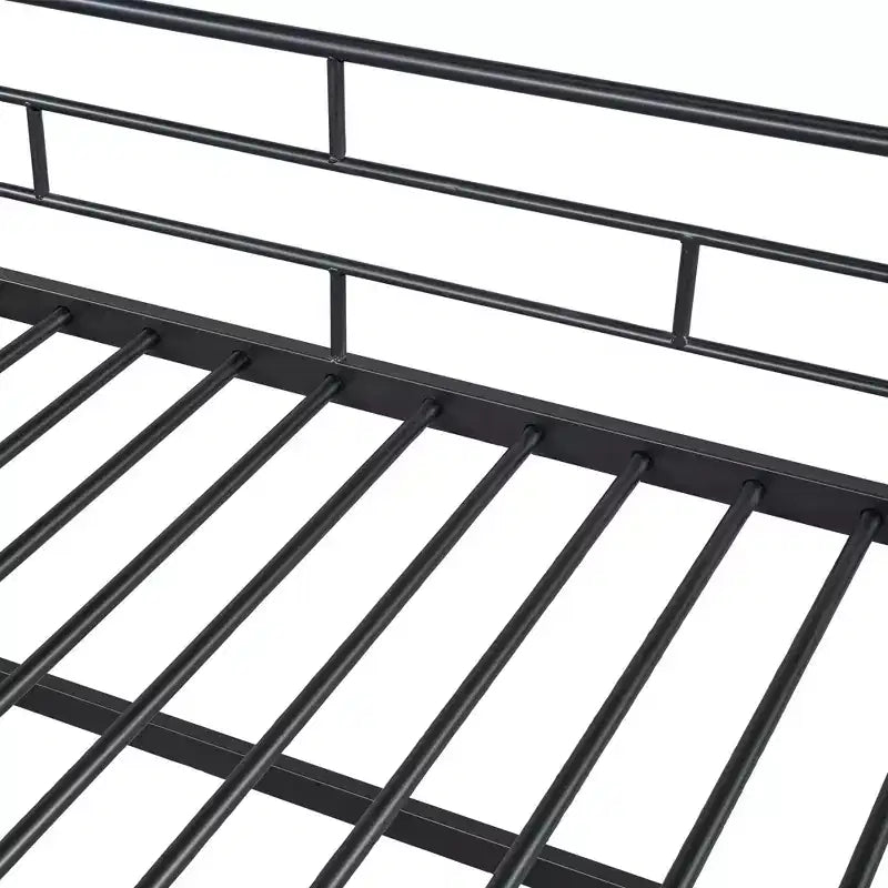Lit mezzanine mi-hauteur avec escalier de rangement 88,80 po L 41,40 po P 39,00 po H