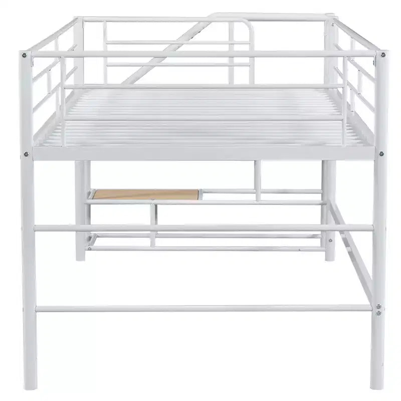 Lit mezzanine mi-hauteur avec escalier de rangement 88,80 po L 41,40 po P 39,00 po H