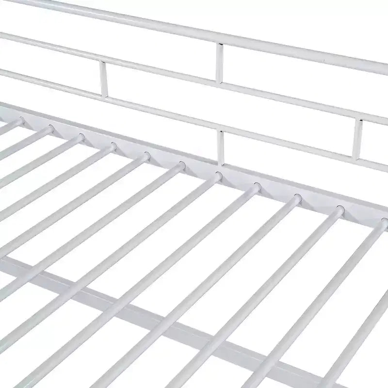 Lit mezzanine mi-hauteur avec escalier de rangement 88,80 po L 41,40 po P 39,00 po H