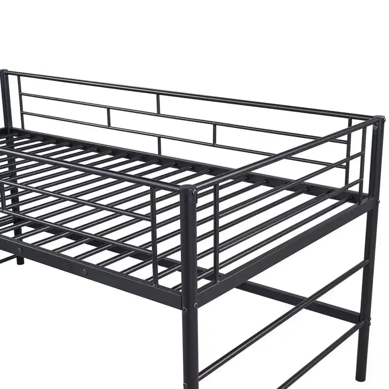 Lit mezzanine mi-hauteur avec escalier de rangement 88,80 po L 41,40 po P 39,00 po H