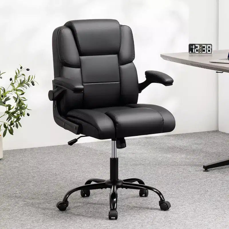 Fauteuil de bureau inclinable Ergonomique avec accoudoirs relevables, siège à ressorts ensachés, inclinaison et rangement dissimulé