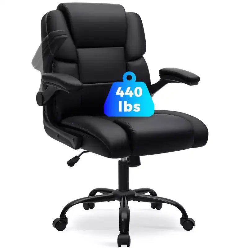Fauteuil de bureau inclinable Ergonomique avec accoudoirs relevables, siège à ressorts ensachés, inclinaison et rangement dissimulé