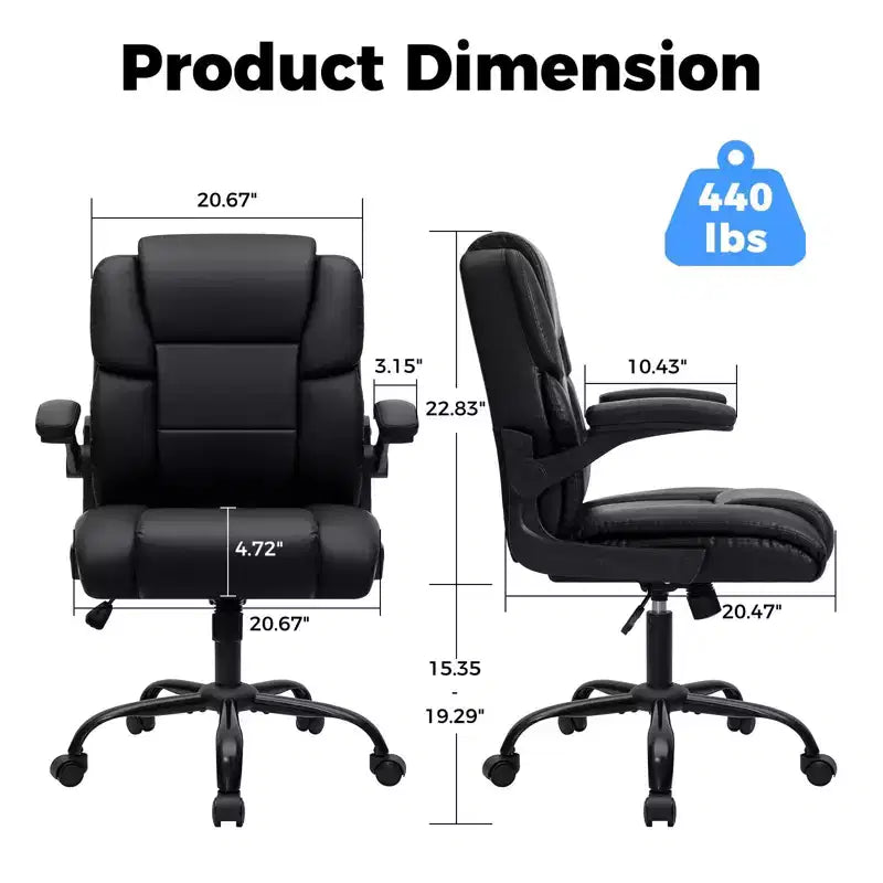 Fauteuil de bureau inclinable Ergonomique avec accoudoirs relevables, siège à ressorts ensachés, inclinaison et rangement dissimulé