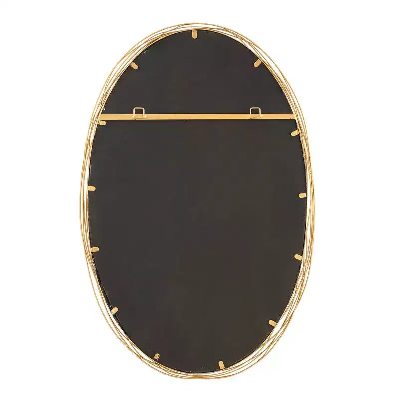 Miroir mural Gillian brossé doré vieilli 26 x 39