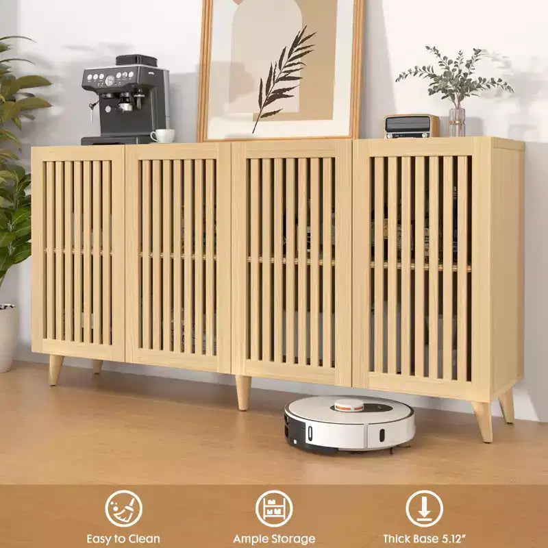 Bahut de salle à manger avec 4 portes Brantley Grille Door